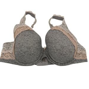 Soma Embraceable FC Lace Cross Back Grey Bra Size 40D